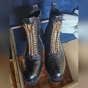 Jeffrey Campbell Black Ankle Bottle Boot